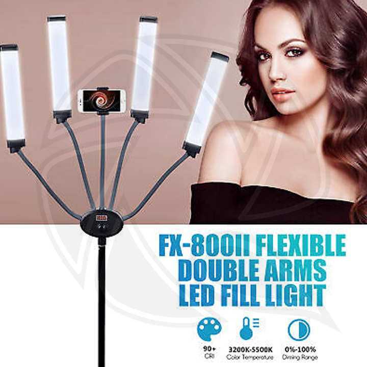 Yidoblo led fill light flexible 4 arm tube lights -FX-800II KIT