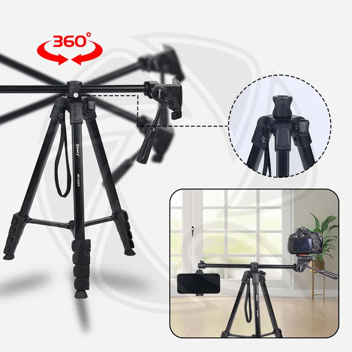 JMARY KP-2209  Lightweight Aluminum Holder Horizontal Monopod&amp; Tripod Stand Phone Camera Tripod