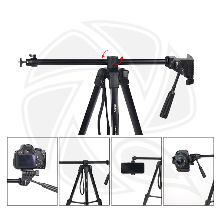 JMARY KP-2209  Lightweight Aluminum Holder Horizontal Monopod&amp; Tripod Stand Phone Camera Tripod