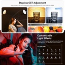 Ulanzi VL120BI 120W Bi-color V-Mount Video Light with Plug DC Power Adapter Cable