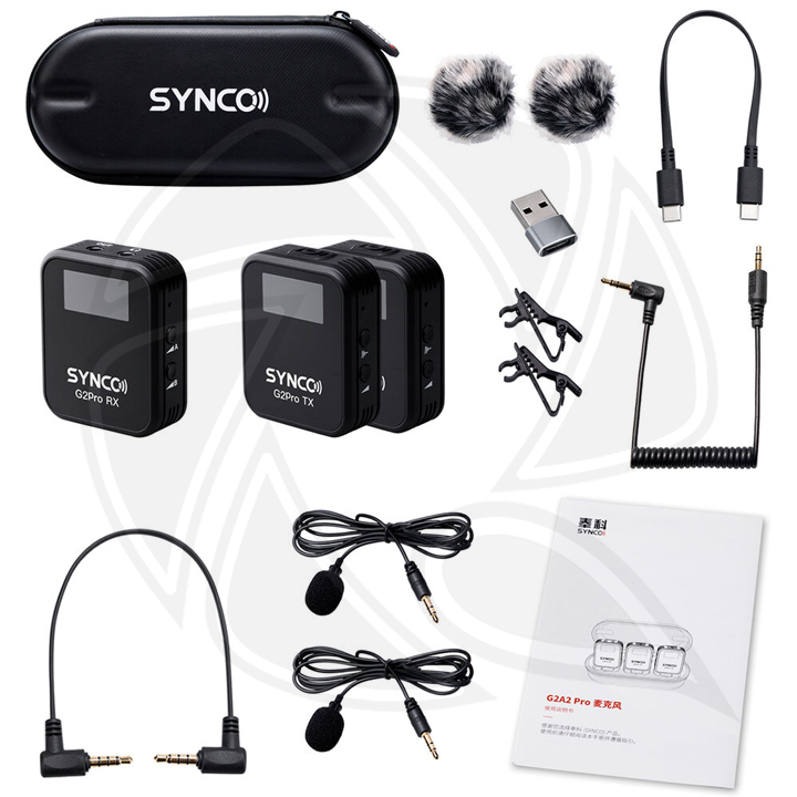 SYNCO G2A2 Pro Quality Dual Wireless Microphone Dual Transmitter