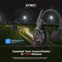 SYNCO Xtalk X13 Digital 2.4GHz 13-persin Full Duplex Wireless Intercom Head set System