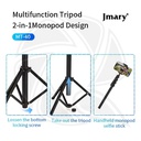 JMARY MT40 professional cellphone Portable Video shooting Tripod