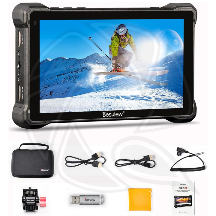 DESVIEW R7SIII 7 Inch (18cm) Camera Field Monitor ,High Bright 2800nits