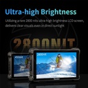 DESVIEW R7SIII 7 Inch (18cm) Camera Field Monitor ,High Bright 2800nits