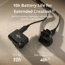 DJI MIC MINI Wireless Microphone 2PERSONES Internal Recording  for Type c, Camera (Neck mic. Wireless)