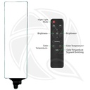 Panel Light RL-100 Bi Color (85w) with Remote Control &amp; Light Stand