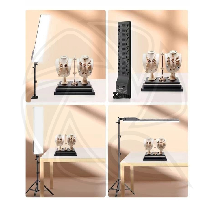 Panel Light RL-100 Bi Color (85w) with Remote Control &amp; Light Stand