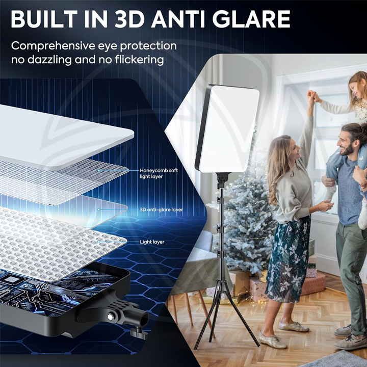 Led Light RL-24 Bi Color (88w) with Remote Control &amp; Light Stand