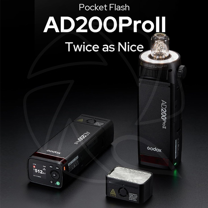 QPS- Godox AD200ProII TTL Pocket Flash with R200 Ring Flash Head