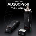 QPS- Godox AD200ProII TTL Pocket Flash with R200 Ring Flash Head