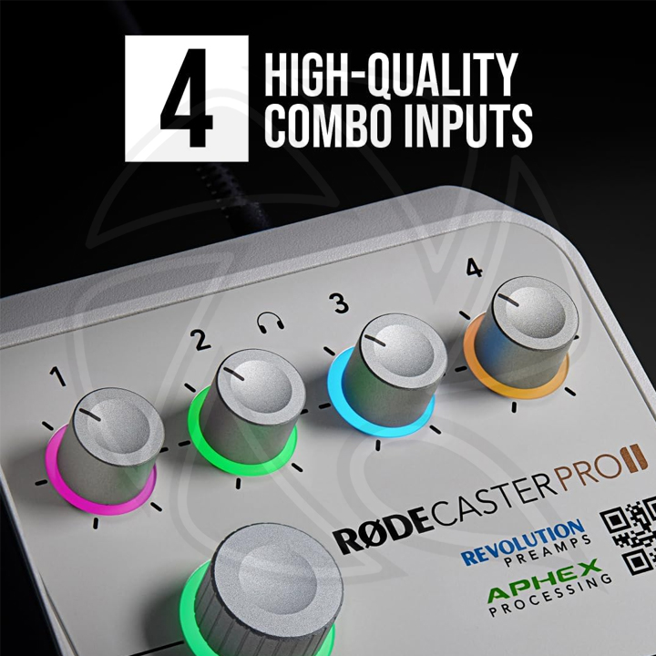 RODE CASTER PRO II WHITE TYPE G UK (RCPIIW)