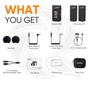 COMICA Vimo C2 2.4G Dual channel Wireless Microphone 2person for Camera &amp;smartphone