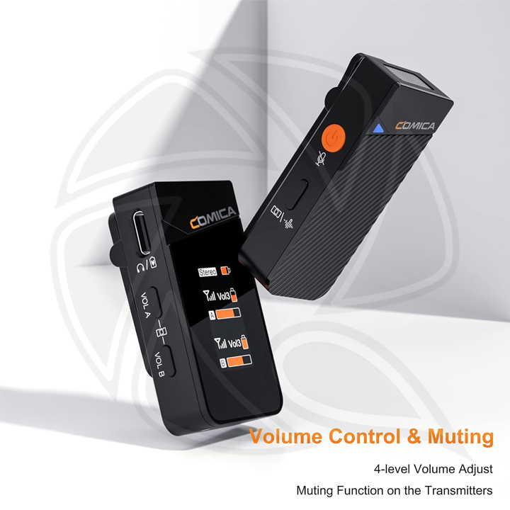 COMICA Vimo C3 2.4G Dual channel Mini Wireless Microphone