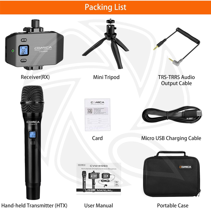 COMICA WS50H HUF Wireless Microphone