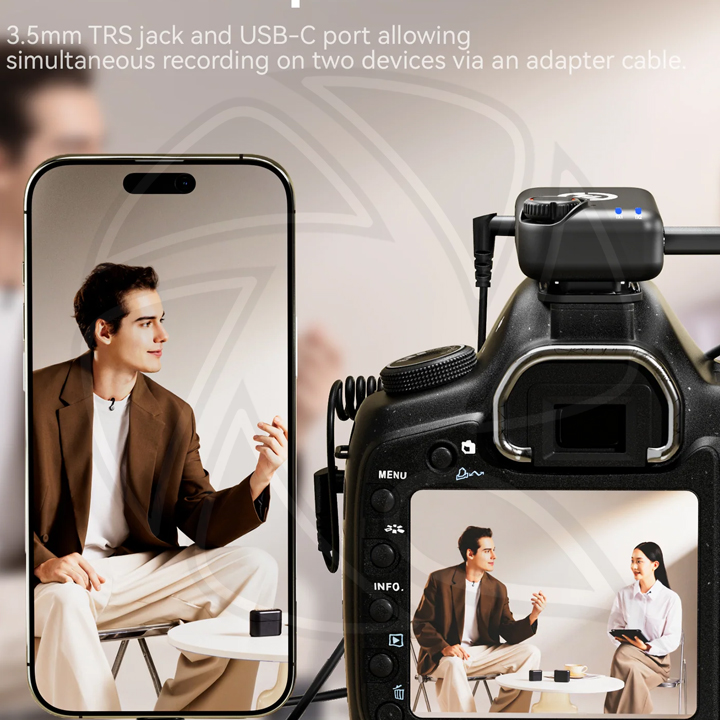 HOLLYLAND LARK M2S Combo Version Charging Case (Space Gray) 2person