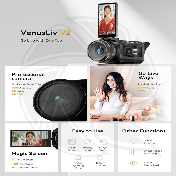 HOLLYLAND VenusLiv V2 - Live Streaming Camera