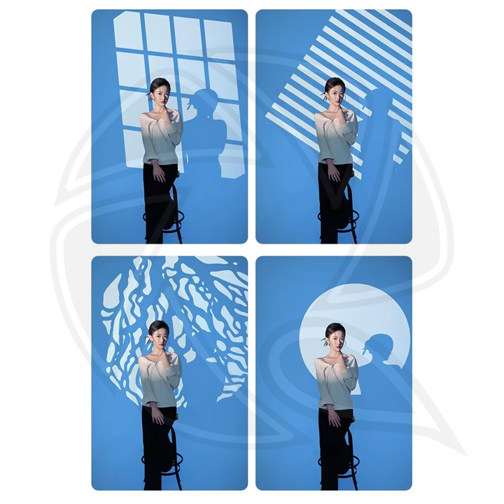 Condenser Lens Focusing Slide Sheet with Color, 32 Shapes,YC-DJMM508