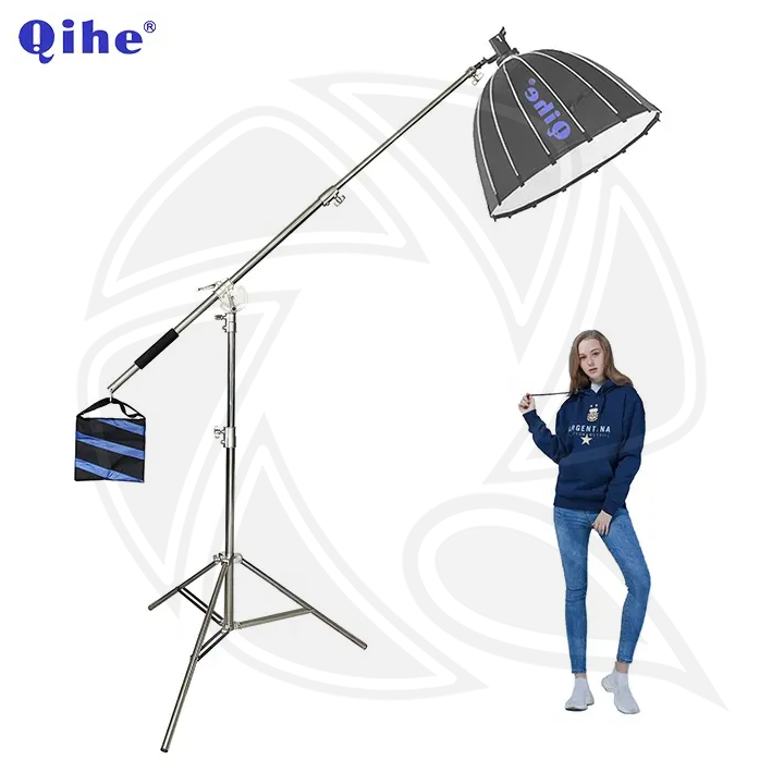QIHE J2188S  Stainless Steel Tripod C Stand 200cm