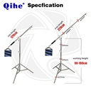 QIHE J2188S  Stainless Steel Tripod C Stand 200cm