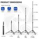 QIHE J388C Air Cushion Light Stand 400cm Photography Tripod Stand for LED Light,Studio Flash