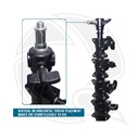 COOPIC L-400 PRO Max Height  444cm Air Cushioned Heavy Duty Aluminum Stand