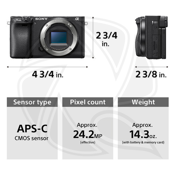 SONY Alpha a6400 Mirrorless Digital Camera with 16-50mm Lens  with Memory Card&amp; BackBag