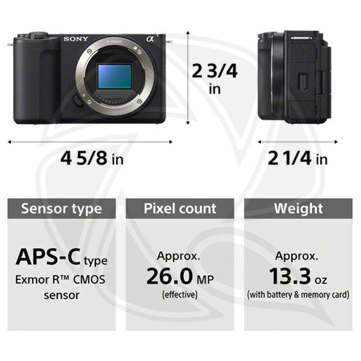 Sony ZV-E10 II Mirrorless Camera with 16-50mm Lens&amp; Memory Card&amp; BackBag