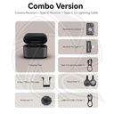 HOLLYLAND LARK M2S Combo All in on Version Charging Case (Space Gray) 2person for Camera &amp;phone