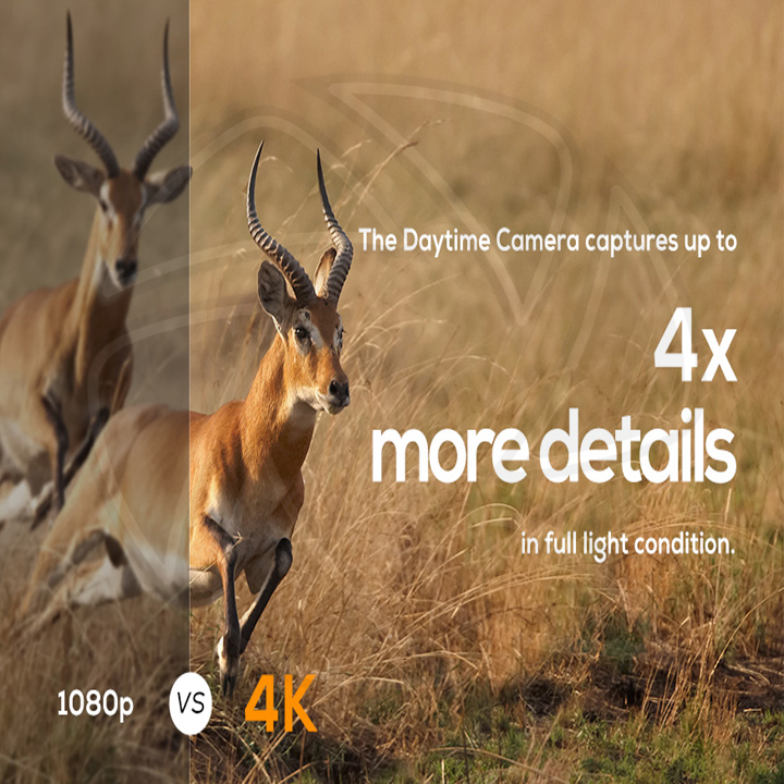 KF135.136 4K Trail Camera Dual Lens Starlight Night Vision 48MP WiFi Bluetooth Game Camera, 120° Detection 0.3s Trigger, IP66 Waterproof for Wildlife Monitoring