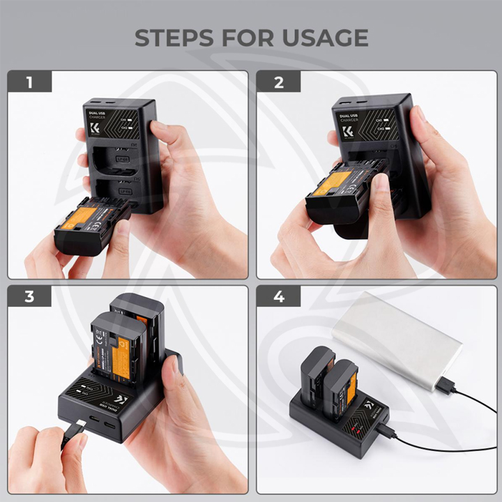 KF28.0021 LP-E6NH Battery and Charger for Canon EOS 2250mAh
