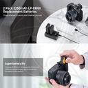 KF28.0021 LP-E6NH Battery and Charger for Canon EOS 2250mAh