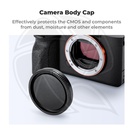 SKU.2222 Sony E-mount Body Cap*2 + Lens Rear Cap*2 + Hot Shoe Cap*2 + Cleaning Cloth*1