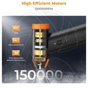 SKU.2318 Concept 14 in 1 Compressed Air Duster, Stepless Adjustable 150000RPM Electric Air Duster, Adjustable&amp;Portable Air Blower for Deep Clean, Computer Keyboard Car Home- Replace Compressed Air Cans