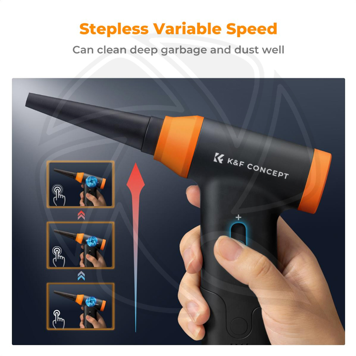 SKU.2318 Concept 14 in 1 Compressed Air Duster, Stepless Adjustable 150000RPM Electric Air Duster, Adjustable&amp;Portable Air Blower for Deep Clean, Computer Keyboard Car Home- Replace Compressed Air Cans