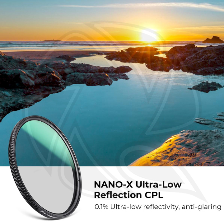 KF01.2480 77mm CPL Filter Circular Polarizers super Slim With 36 Multi-Layer Coatings Concept Nano-Xcel Series