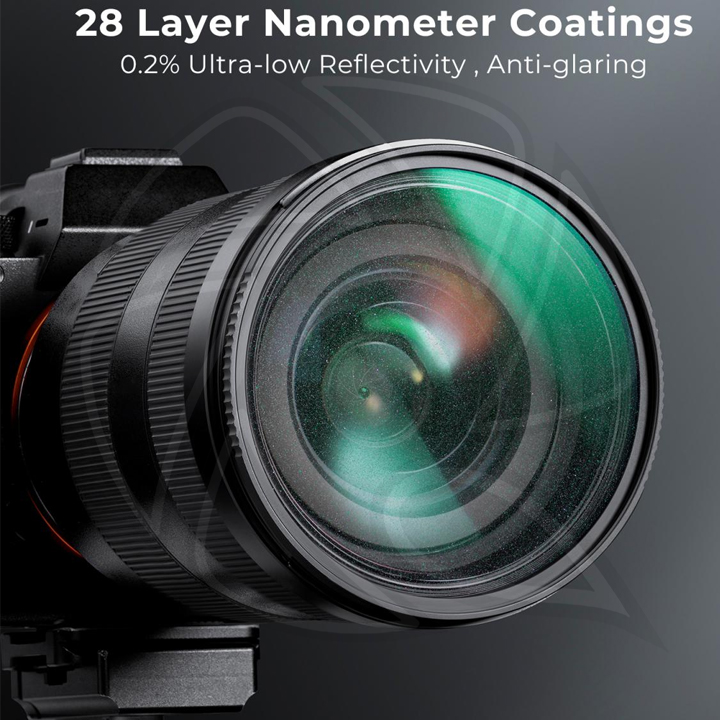 KF01.2170 82mm Shimmer Diffusion 1 Filter Optical Glass Glimmer Effect Filter for Camera Lens Nano-Xcel Series