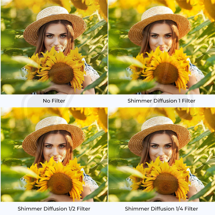 KF01.2169 77mm Shimmer Diffusion 1 Filter Optical Glass Glimmer Effect Filter for Camera Lens Nano-Xcel Series