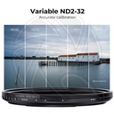 KF01.1854 82mm Magnetic Variable ND2-ND32 (1-5 Stop) Lens Filters NO X Spot Nano-Xcel Series