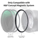 KF05.291 82mm Empty Magnetic Base Ring (Works ONLY with K&amp;F Concept Magnetic Filters / Quick Swap System)