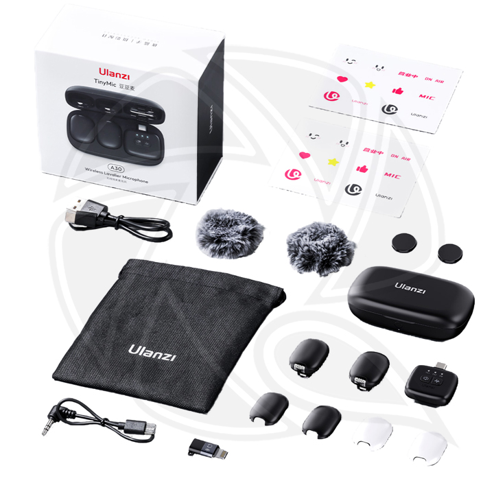 Ulanzi A30 TinyMic Wireless Lavalier Tiny Microphone A014GBB2