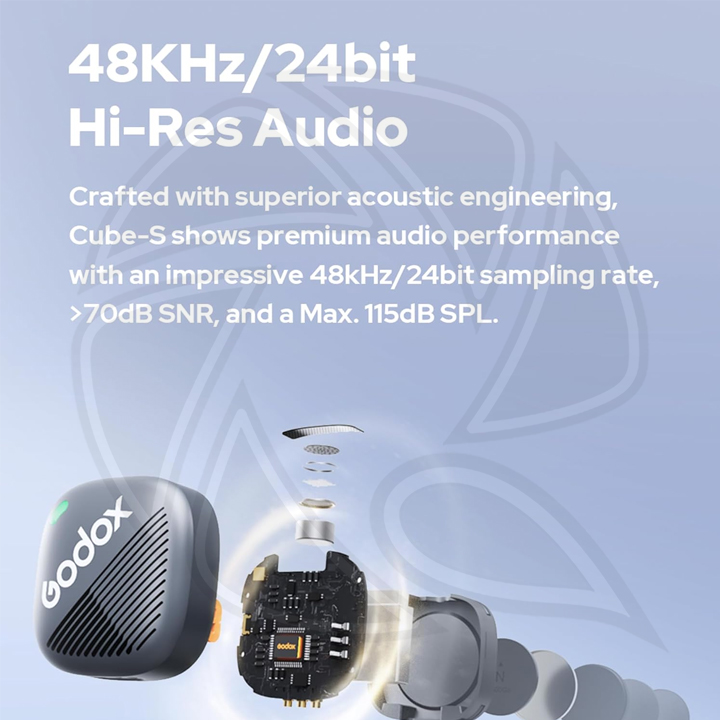 GODOX Cube-Sc kit1 Wireless Microphone System with USB-C