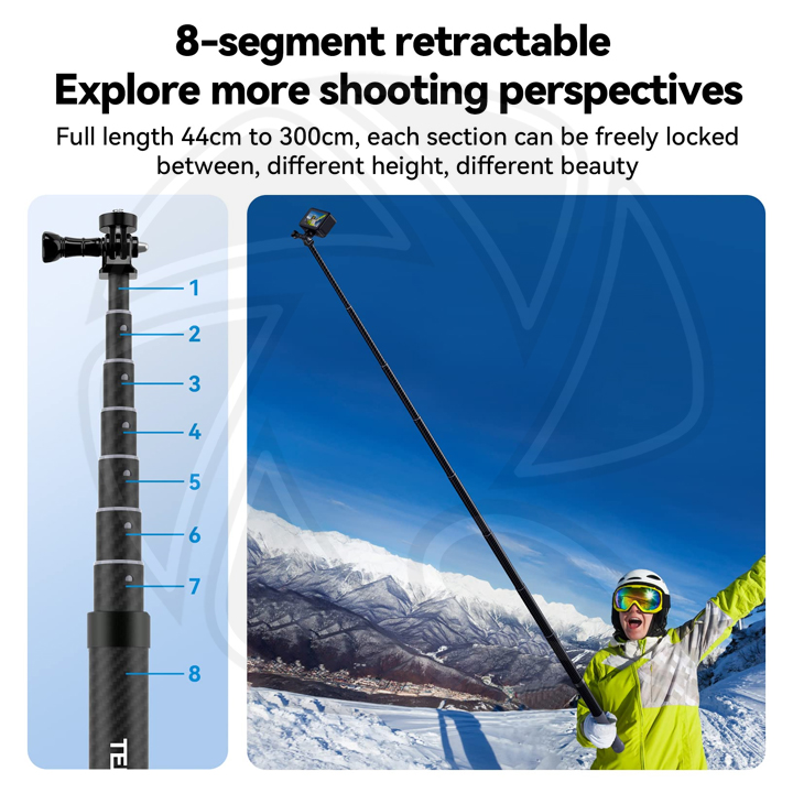 QPS- Insta360 X4 /8K Pocket Action Cam with Stand &amp; MemoryCard