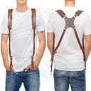 Leather Camera Strap for Two Cameras  SD2