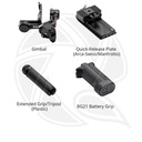 QPS-DJI RS4 /3-Axis Motorized Gimbal Stabilizer with  Sling Handgrip &amp; Shoulder Bag