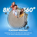 Insta360 X5 Essentials Bundle - Waterproof 8K 360° Action Camera