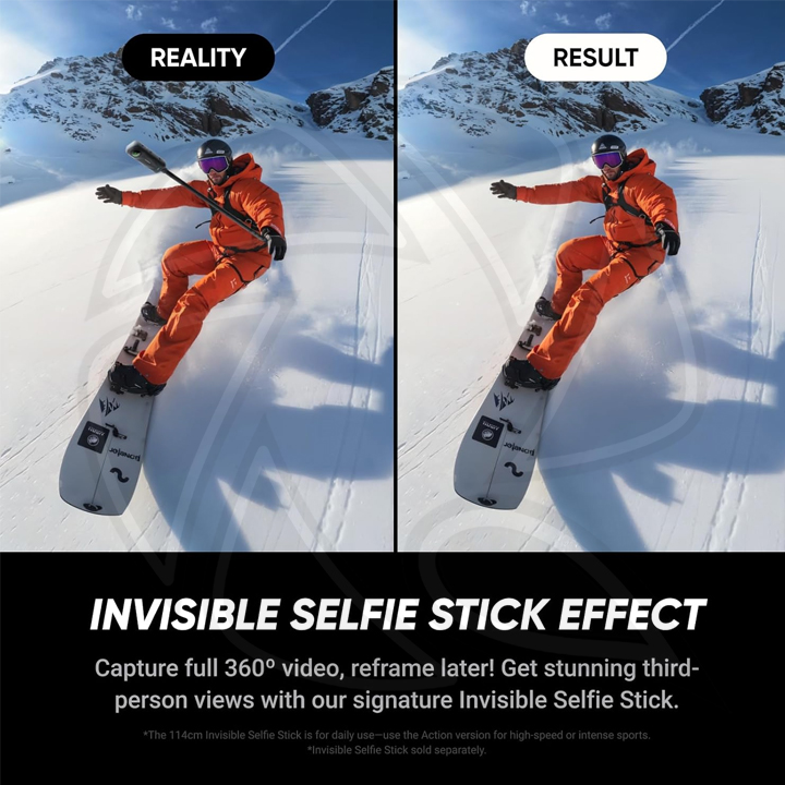 Insta360 X5 Essentials Bundle - Waterproof 8K 360° Action Camera