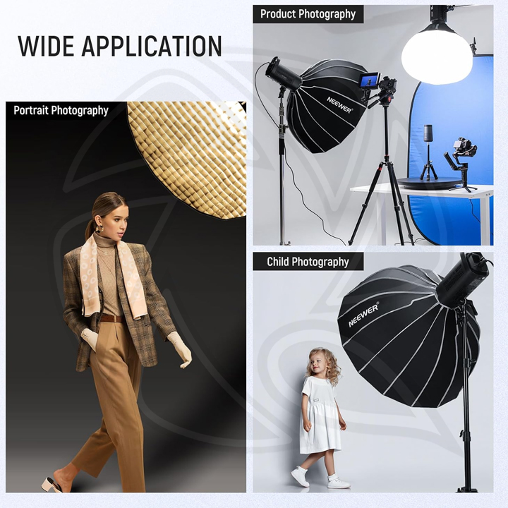 NEEWER  85cm 16 Ribs Umbrella Quick Release softbox with Honycomb  Grid (10102480)