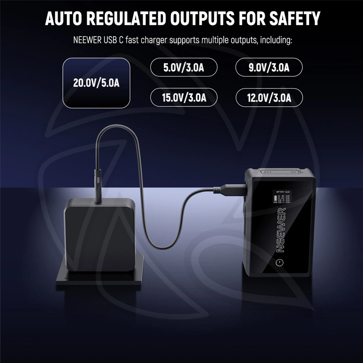 NEEWER 100WGAN USB C CHRGER PD200W0500G4T (10105497)