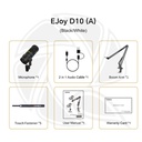 COMICA EJOY D10 (A) RGB Cardioid Dynamic Microphone XLR/Type-C